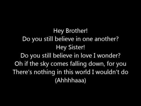 Avicii ~ Hey Brother (Lyrics)